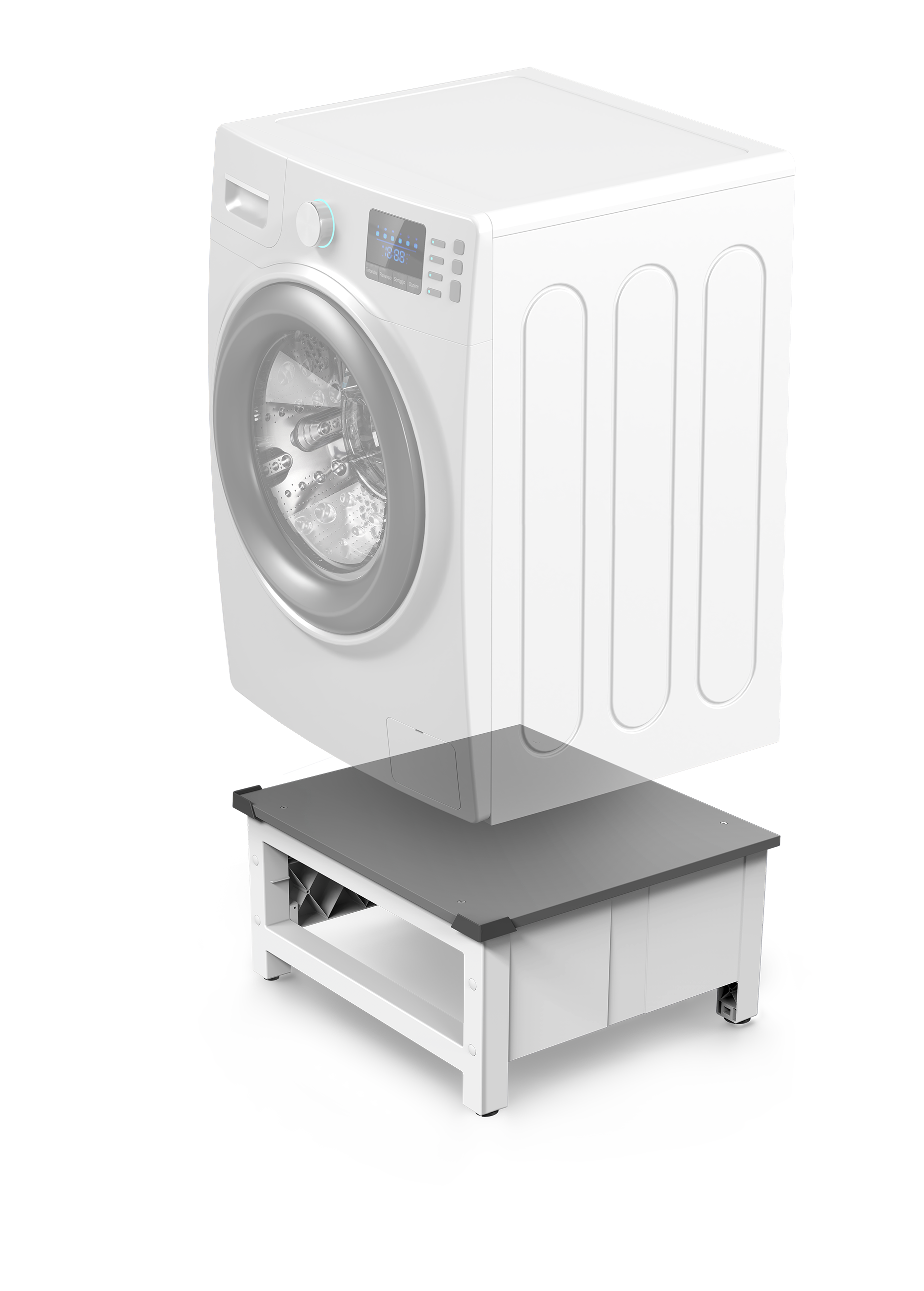 Rehausseur universel (piédestal) réglable pour machine à laver ou